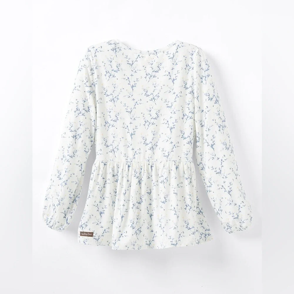 Matilda Jane Enchanted Garden Hilton Head Floral-print Navy Smocked Size XS - Picture 3 of 5